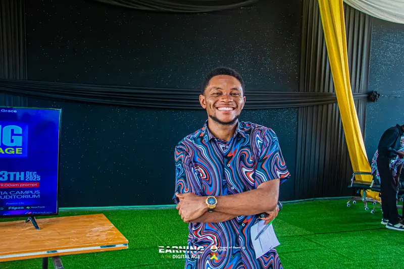 An EITDA host smiling at the first edition
