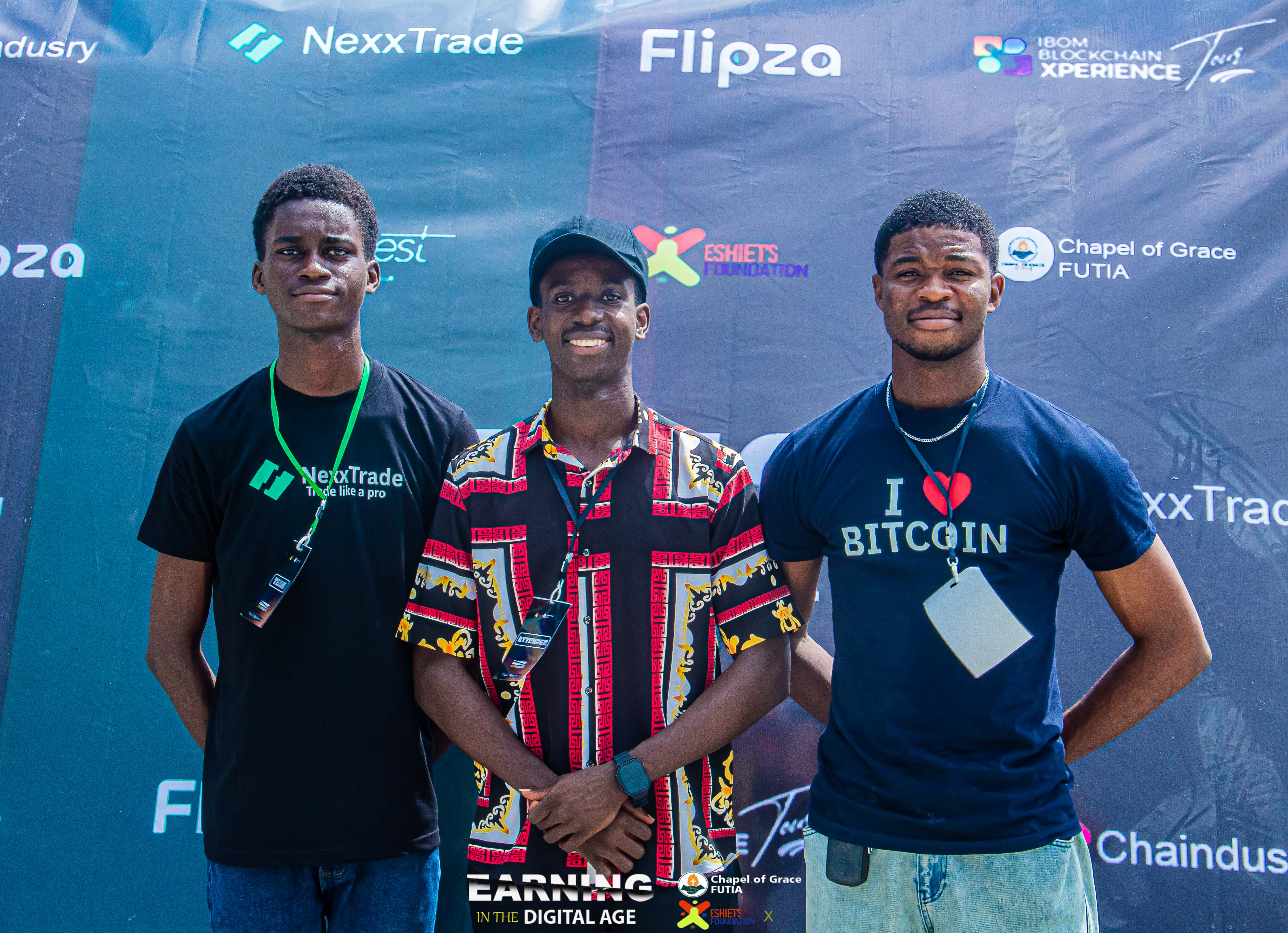 Three attendees at the first EITDA edition